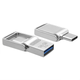 USB Флешка Flash Drive Veron 128GB USB3.0+Type-C Metal 104 Series SIlver - изображение 1