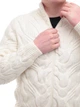 Свитер мужской белый зимний вязаный на молнии 230-608-2 XL - изображение 5