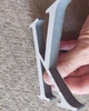 Зеркальная пластиковая наклейка Буква K 3D серебро (высота 10 см) - изображение 5