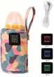 Портативный подогреватель для детской бутылочки чехол-нагреватель от USB Розовый Power - изображение 1