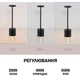Настольная LED лампа Бра 5200mAh 3W 2700K IP54 USB Аккумуляторная Черный - изображение 3