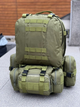 Рюкзак тактичний Eagle M12 з підсумками 55L Green (3_05594) - зображення 4