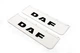 Брызговики белые Daf 65*22 - изображение 1