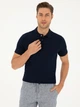 Поло длинное мужское Pierre Cardin G021SZ011-000-2047332(lacivert) XL Темно-синее (8683857791004) - изображение 3