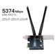 Трехдиапазонный сетевой адаптер WiFi FV-AXE3000 переходник с WiFi 6E и Bluetooth 5.3 для Windows 10 / 11, 5374 Мбит/с, черный (92338973) - изображение 3