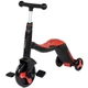 Детский трехколесный самокат 3 в 1 (самокат-беговел-велосипед) Best Scooter JT 28288 Черно-красный - изображение 5