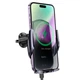 Держатель для телефона автодержатель с беспроводной зарядкой HOCO CA202 Plus Enlightener infrared induction wireless charging car holder Black (6942007623469) - изображение 5