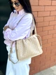 Сумка жіноча з натуральної шкіри бежева BAGS4LIFE FG-6010 пудра - 63391 - изображение 2