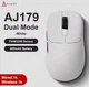 Бездротова Мишка AJAZZ Aj179 White Ігрова 2.4G Радіоканал / Кабель. 26000 DPI PAW3395. 1000Hz/s - зображення 1
