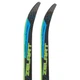 Лыжи беговые подростковые в комплекте с палками Zelart SK-0881-140B (l-лыж-140см, l-палки-120см, PVC чехол, крепление регулируемое, цвет черный-синий-желтый) - изображение 4
