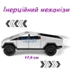 Колекційна моделька Tesla Cybertruck металева машинка іграшка з підсвіткою фар і звуковими ефектами 17.5 см Сірий (4780075) - зображення 5