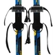 Лыжи беговые подростковые в комплекте с палками Zelart SK-0881-140B (l-лыж-140см, l-палки-120см, PVC чехол, крепление регулируемое, цвет синий-желтый-черный) - изображение 3