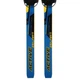 Лыжи беговые подростковые в комплекте с палками Zelart SK-0881-130B (l-лыж-130см, l-палки-110см, PVC чехол, крепление регулируемое, цвет синий-желтый-черный) - изображение 3