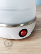 Дорожный чайник силиконовый складной дисковый Electric Kettle wdl-09b 220v 600w 600мл Белый - изображение 6