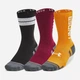 Набор мужских носков высоких Under Armour Perf Tech Nov 3pk Crew 1379515-625 XL (45-46) Черный/Бордовый/Оранжевый (196886397997) - изображение 1