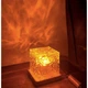 Настольная светодиодная лампа-ночник с эффектом водяной волны RGB "Crystal Cube" с пультом, прозрачная. - изображение 2