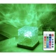 Настольная светодиодная лампа-ночник с эффектом водяной волны RGB "Crystal Cube" с пультом, прозрачная. - изображение 4