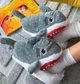 Домашние Тапочки Игрушки Кигуруми Kigurumi Акула Мягкие Теплые Для Девочки Серый 35-41 (Д753013) - изображение 1