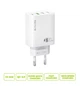 Сетевое зарядное устройство BAVIN PC952Y PD 20W Type-C 3xUSB-A (QC3.0) White - изображение 10