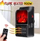 Теплоэлектровентилятор 220V 900W "Flame Heater" имитация камина с пультом - изображение 1