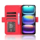 Чехол-книжка с кармашками Deexe Wallet Stand для Infinix Hot 50 - Red - изображение 2
