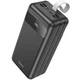 Павербанк 60000mAh с быстрой зарядкой HOCO J86B + Фонарик |4USB, 22.5W, QC/PD| Черный - изображение 3