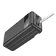 Павербанк 60000mAh с быстрой зарядкой HOCO J86B + Фонарик |4USB, 22.5W, QC/PD| Черный - изображение 7