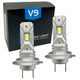 Автомобильные светодиодные LED/ЛЕД лампы в фару головного света H7 9-36V 6000-7000K 40W 9000L V9 - изображение 1