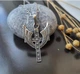 Серебряный прямой Крестик Крест Крылья Ангела чорненне серебро 925 3079ч 5.50г - изображение 4
