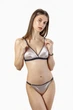 Бюстгальтер жіночий м'яка чашка з мікрофіри Felisiya Lingerie Сріблястий півонія 2007-168а M - зображення 8