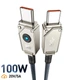 Кабель Type-C на Type-C з підсвіткою Baseus Unbreakable Aramid Series Fast Charging (2m, 100W, 5A). Stellar White - зображення 1