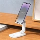 Подставка для телефона настольная раскладная HOCO Blackfish folding desktop stand (4,5"-7" ). White - изображение 4