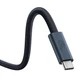 Кабель THUNDERBOLT 3 USB 4.0 Type-C - Type-C Baseus Flash 2 Full-Featured (20Gbps, 240W, 8K @ 60HZ, 1.8m). Black - зображення 4