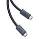 Кабель THUNDERBOLT 3 USB 4.0 Type-C - Type-C Baseus Flash 2 Full-Featured (20Gbps, 240W, 8K @ 60HZ, 1.8m). Black - зображення 6