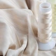 Ткань сатин страйп для постельного белья жаккард в полоску 1 см, хлопок, пл 130 гр/м2, 240 см V-25 беж м.п. - изображение 3