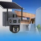 Беспроводная камера видеонаблюдения уличная ТР18 WiFi PTZ с 2 объективами солнечной панелью и ночным видением - изображение 5