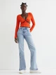 Топ женский H&M 060995002 S Ярко-оранжевый (6666000333803) - изображение 2