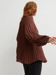Блузка женская H&M 061012744_brown S Коричневая (6666000333988) - изображение 2
