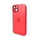 Защитный чехол-накладка AG Glass Matt Frame для Apple iPhone 14 Coke Red (AGMattFrameiP14Red) - изображение 1