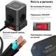 Универсальный сетевой удлинитель RZTK Power Hub Wireless 15W + 3 USB-A + USB-С (PD20W) Black 2 м - изображение 9