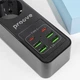 Мережевий фільтр Proove Power Strip P-03 (3 розетки + 4 USB + 2 Type-C) 2М black - зображення 8