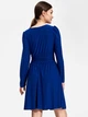 Sukienka trapezowa damska Figl M861 XL Szafirowa (5902194409377) - obraz 2