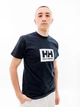 Футболка хлопковая длинная мужская Helly Hansen 53285-599 XL Темно-синяя с принтом (7040056953274) - изображение 1