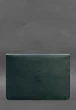 Шкіряний чохол-конверт BN на магнітах для MacBook 13, зелений - изображение 4