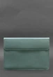 Шкіряний чохол-конверт BN на магнітах для MacBook 13, бірюзовий - изображение 1