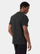 Футболка хлопковая длинная мужская Helly Hansen 53285-990 2XL Черная с принтом (7040056874340) - изображение 2