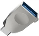 Адаптер переходник Type-C на USB скоростной USB 3.0 HOCO Type-C OTG (USB 3.0, 5Gbps). Silver - изображение 3