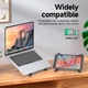 Подставка для ноутбука планшета складная алюминиевая HOCO Action metal folding notebook holder HD9 |6 levels| - изображение 11
