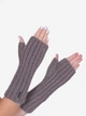 Митенки женские вязаные Malisa Сони 10-5018-DM-174 One Size Стальные - изображение 1