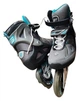 Ролики Rollerblade MACROBLADE 84 ALU W Black Light Blue (37) - изображение 2